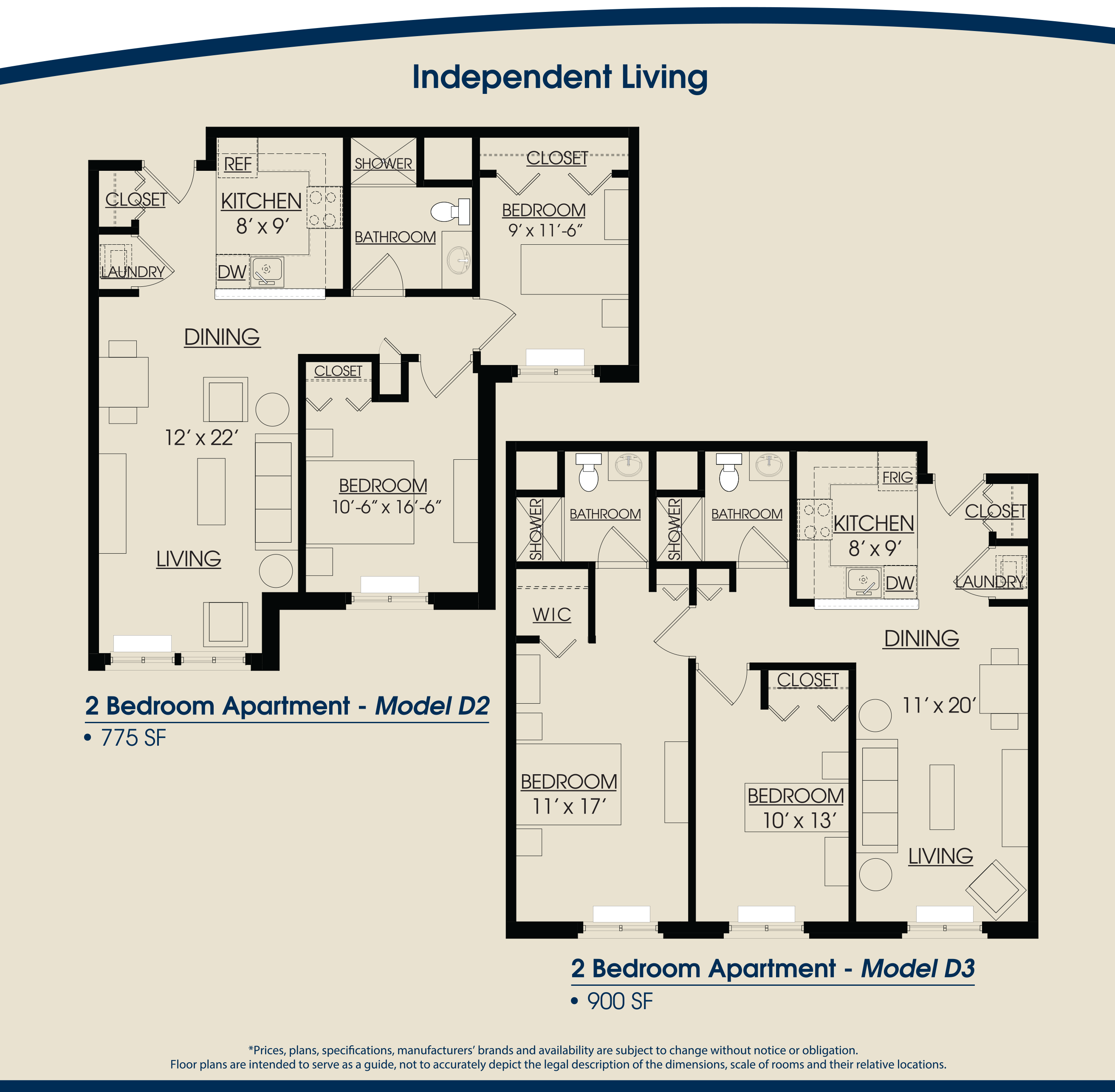 2 Bedroom Apartment Floor Plan With Dimensions - Home Design Ideas